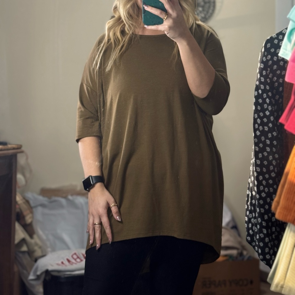 LuLaRoe Brown Irma Tunic